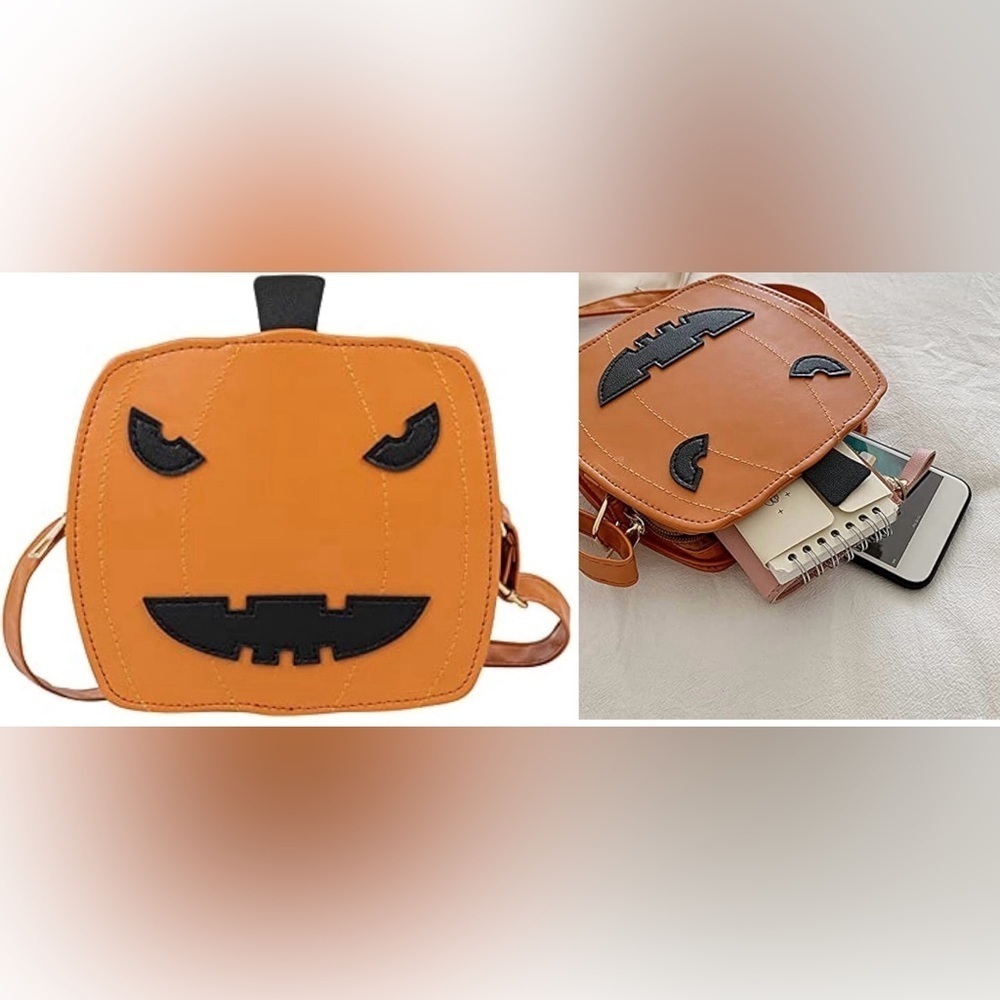 NWOT PUMPKIN/JACK O LANTERN NOVELTY BAG. HAPPY HALLOWEEN!